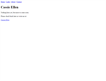 Tablet Screenshot of cassieellen.com